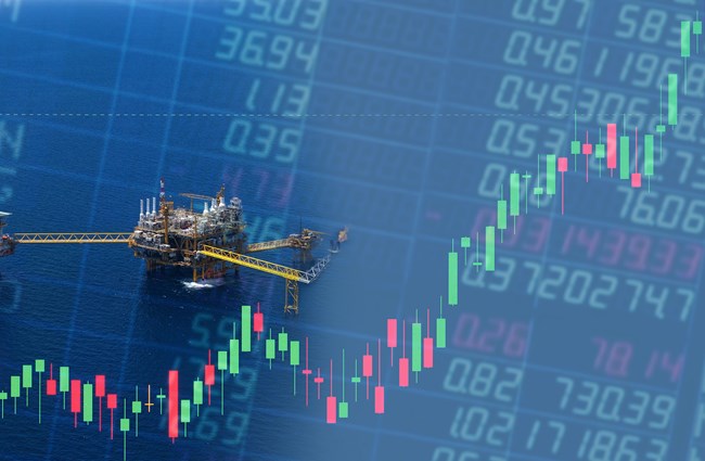 Blue graphic chart representation of future of asset monitoring