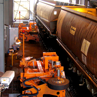 Automated train loading